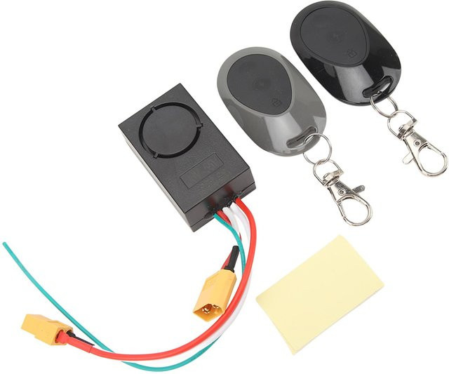 Ninebot Diebstahlalarm für Ninebot Max G30 Elektroroller mit 115dB und 2 Fernbedienungen, Grau, 36-55V XT60 - Bild 1