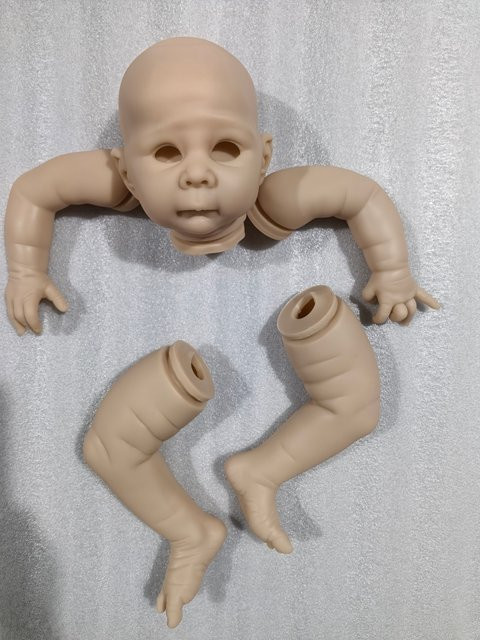 NPK Lizzy Reborn-Puppen-Set, unfertig, unbemalt, unmontiert, 19 Zoll - Bild 1