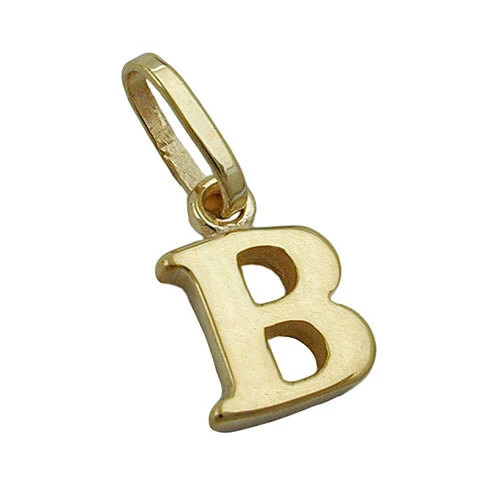 Colfem Anhänger Buchstabe B, 375 Gold, Unisex - Bild 1