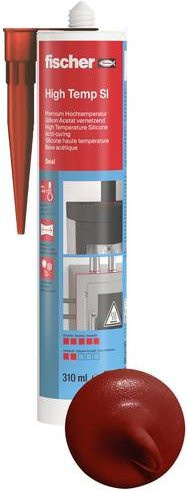 Fischer DHS RB Spezial-Silikon Hochtemperatursilikon in Rot-Braun, 310 ml - Bild 1