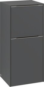 Villeroy & Boch Seitenschrank Subway 3.0 in Weiß Hochglanz mit Alu-Griffen, B/T/H: 40 x 36,2 x 86 cm - Bild 1