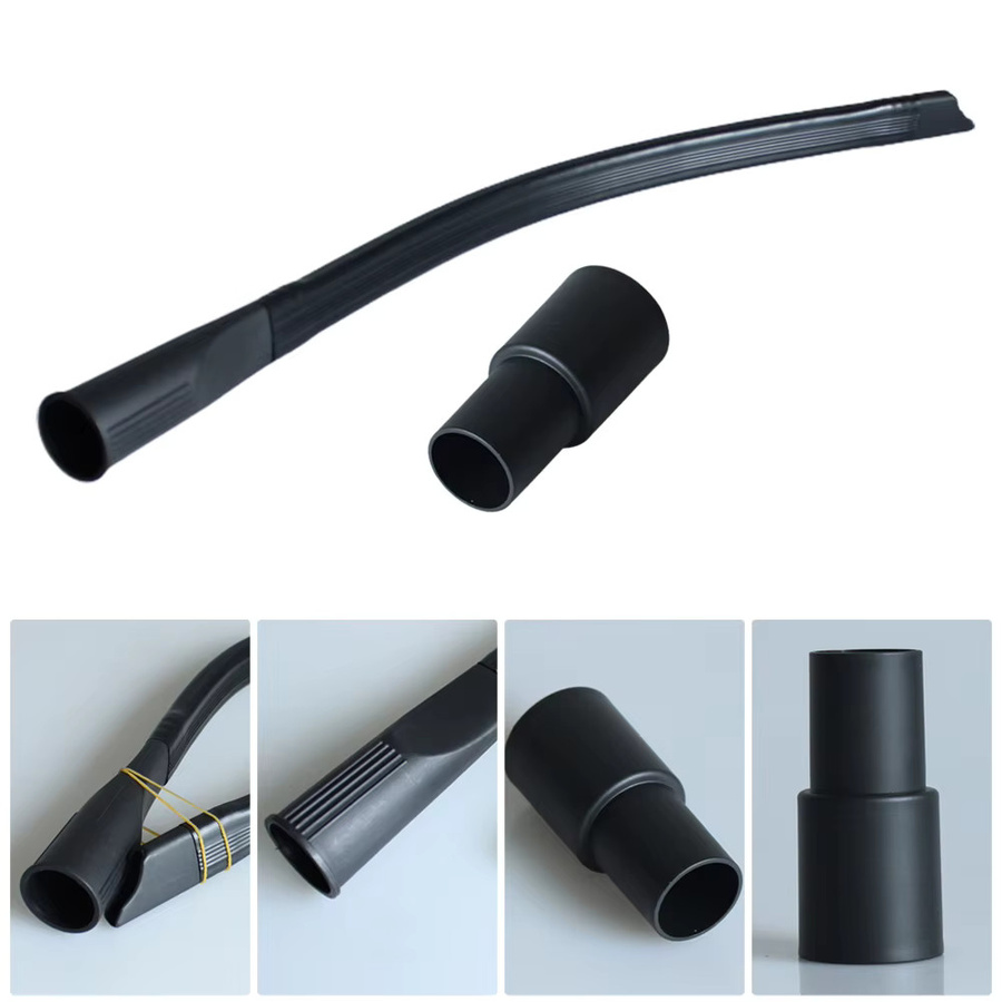 VIBRATITE Staubsauger-Zubehör Set mit langen flachen Düsen, 35 mm Adapterschlauch, Reinigungskopf und extra langem Fugenschlauch in Schwarz - Bild 2