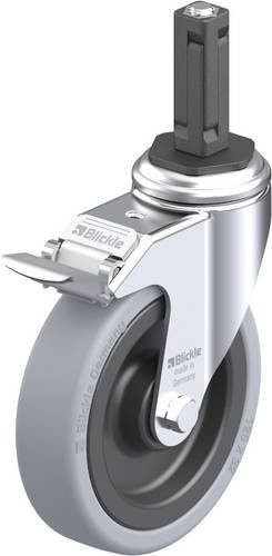 Blickle Lenkrolle LKRA-VPA 126K-11-FI-EV12 mit Feststeller in Grau und Schwarz, Rad-Durchmesser: 125 mm, Tragfähigkeit: 120 kg - Bild 1