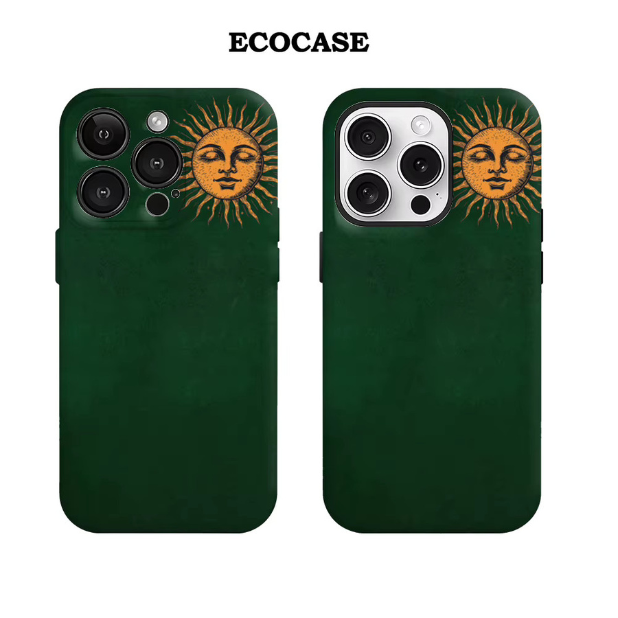 Potdemiel Handyhülle Sun Totem in Grün für iPhone 17 16 15 14 13 12 11 Pro Max Plus mit doppelschichtiger Rückseite - Bild 2