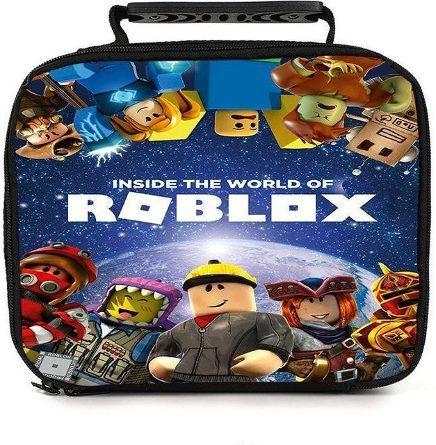 ZestCasa Roblox Tragbare Lunchtasche für Schüler, isoliert, Mehrfarbig - Bild 1