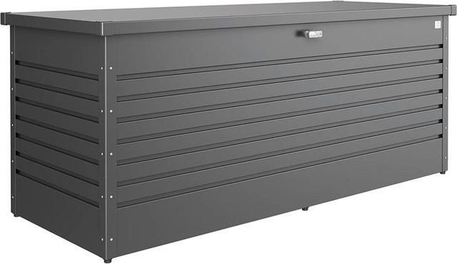 Biohort FreizeitBox 200 Aufbewahrungsbox aus Stahlblech Grau B: 201 cm, H: 83 cm, T: 79 cm - Bild 1