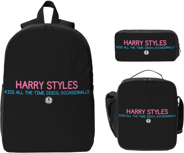 Fancy Style Studio Schulranzen Set für Jungen in Schwarz bestehend aus Kinderrucksack, Brotdose und Federmäppchen - Bild 1