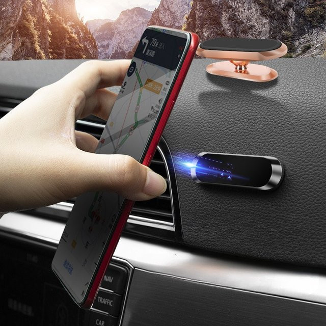 Magnetische Smartphone-Halterung für das Armaturenbrett zur Auto-Montage für iPhone, Samsung und Xiaomi - Bild 1