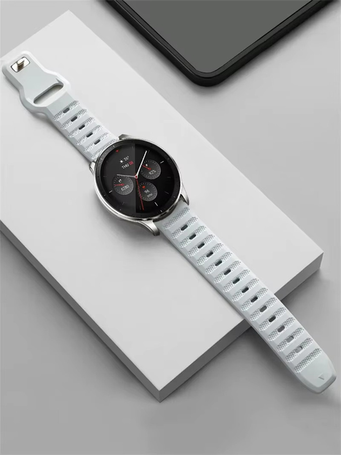 Amazfit Silikonarmband, Weiß, Unisex, 20 mm, 22 mm - Bild 3