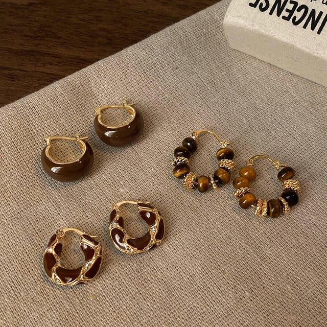 Kaitin Jewelry Ohrringe, U-förmige Creolen, Gold, Zirkonia, Damen - Bild 1