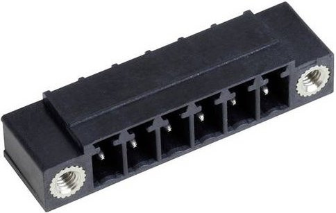 PTR Hartmann Stiftleiste Standard in Schwarz mit 7 Polzahlen und 3,81 mm Rastermaß - Bild 1