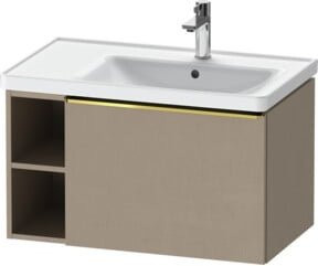 Duravit Waschtischunterschrank D-Neo beige, Wandmontage, B/T/H: 78,4 x 45,2 x 44,0 cm - Bild 1