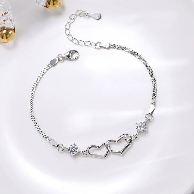 Wucifang Jewelry Armband, 925 Silber, Kristall, Zirkonia, Weiß, Damen - Bild 1