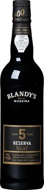 Blandy's Madeira Reserva 5 Jahre, süß, Portugal, 19 % Vol., 0,5 l - Bild 1