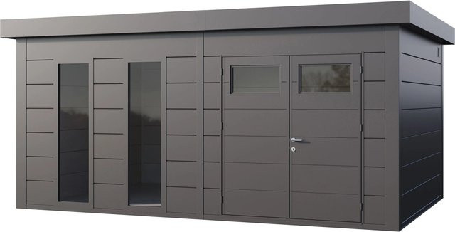 Telluria Gerätehaus Classico in Silberfarben, B/H/T: 568 x 265 x 388 cm - Bild 1