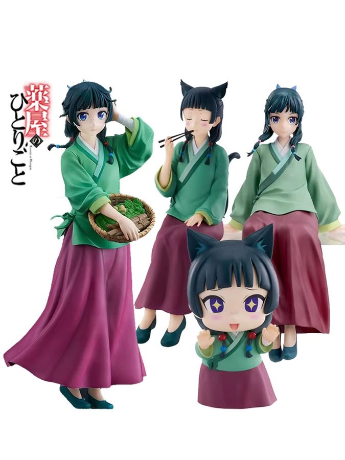 Bandai Anime Figuren Set Kusuriya no Heigoto Die Apothekerin Jinshi und Maomao Multicolor 4er Set - Bild 5