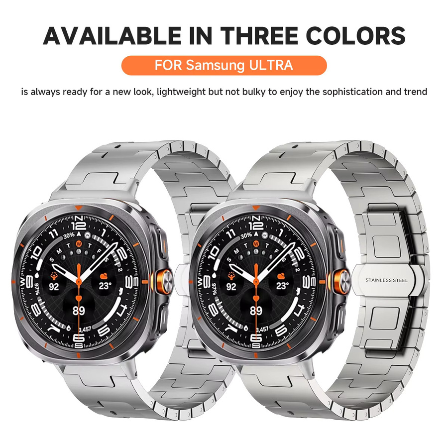CAOWTAN Smartwatch-Armband Titan, Silber, Unisex - Bild 5