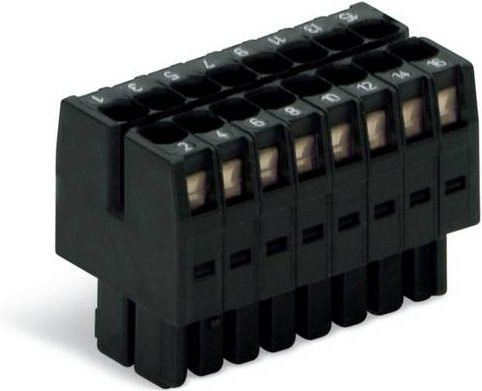 WAGO Buchsengehäuse-Kabel 713 Schwarz 25 Stück - Bild 1