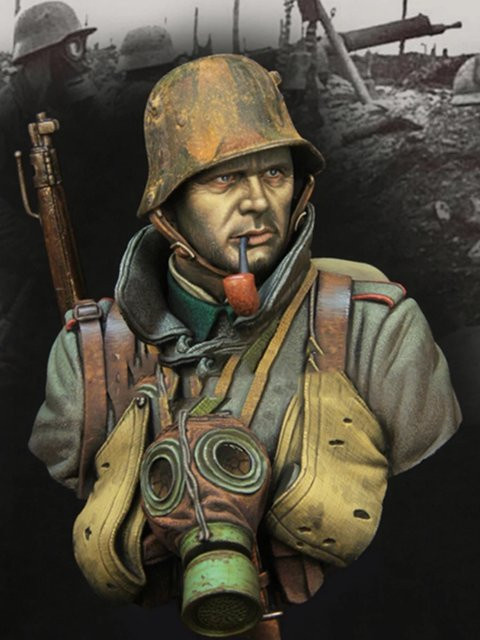 CLEAN SPACE Resin-Soldatenmodell, Halbfigur, unmontierter und unbemalter Bausatz, Bunt / Mehrfarbig - Bild 1