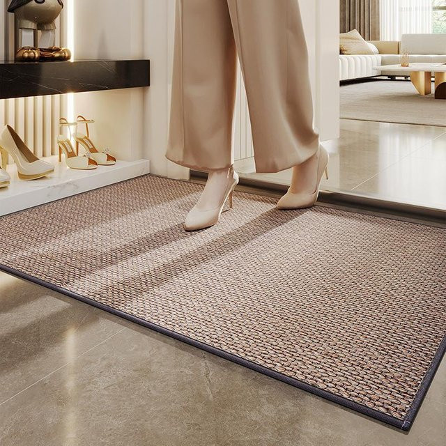 Schmutzmatte für den Eingangsbereich als gewebter Teppich, beige, B/T: 75 x 45 cm - Bild 1