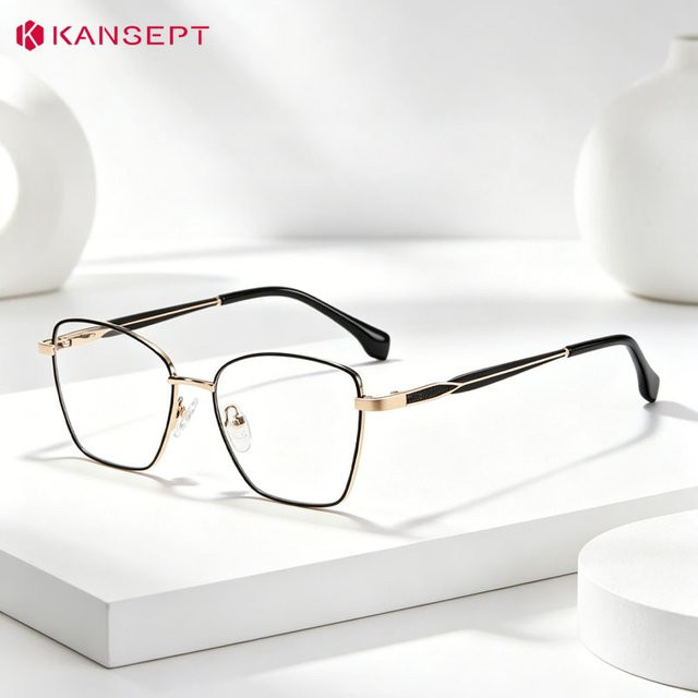 KANSEPT Lesebrille, quadratisch, Vollrand, Damen, Blaulichtfilter - Bild 1