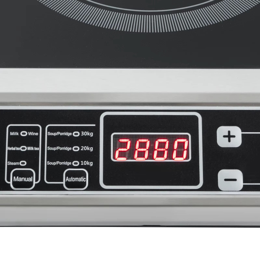 Sweetmile 8-Gang Induktionskochfeld mit IGBT-Technik, 3500W, Schwarz, Glasoberfläche, Temperaturbereich 80 °C - 270 °C - Bild 2