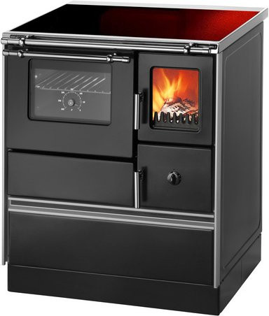 WESTMINSTER Holzherd Style70 in Schwarz mit 7,6 kW Heizleistung, B/T/H: 85 x 70 x 60 cm - Bild 1
