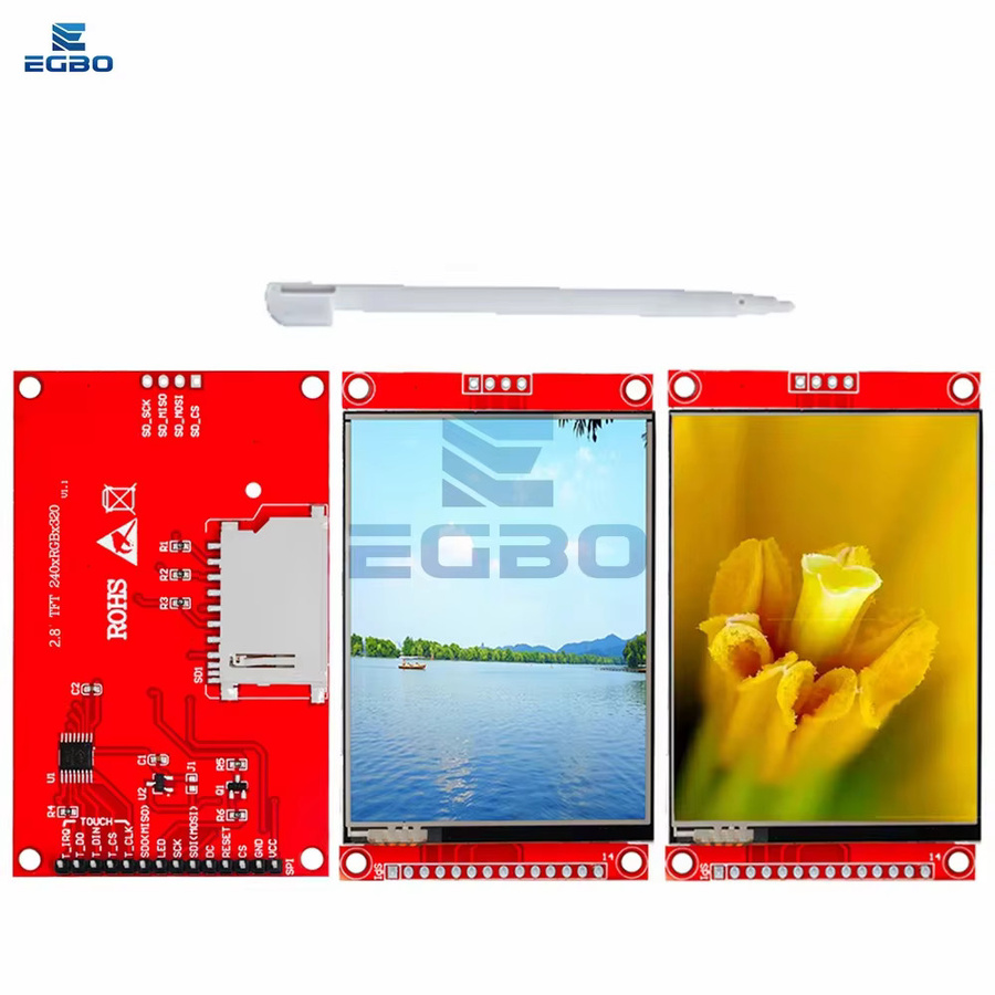 EGBO J34 F85 SPI TFT LCD Touch Panel Modul mit PCB, Farbe: Rot, 2,8 Zoll, 240 x 320 Pixel, ILI9341 ST7789V, 5V/3,3V - Bild 2