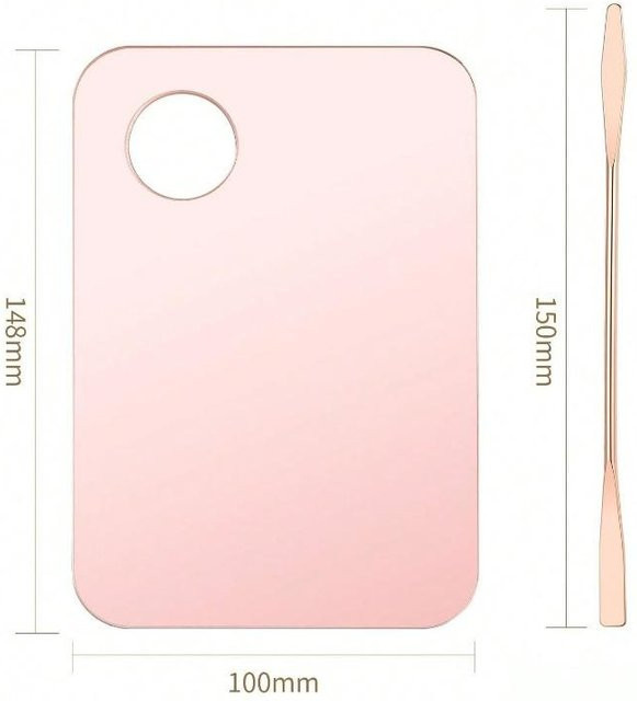 Professionelle Künstlerpalette für Öl- und Acrylmalerei von SZwatch mit Edelstahl-Mischmesser in Rose Gold - Bild 1