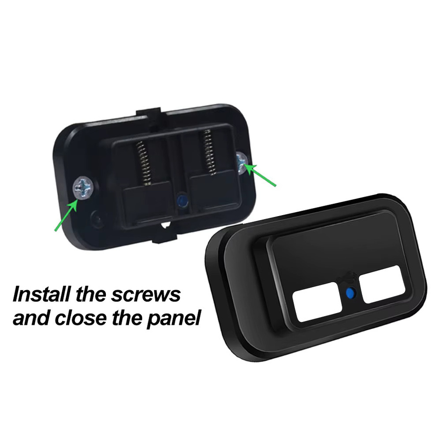 Kebidu Dual USB Quick Charge 3.0 Auto Ladegerät mit LED Licht für 12V/24V Auto Lkw Motorrad ATV RV Bus in Schwarz - Bild 4