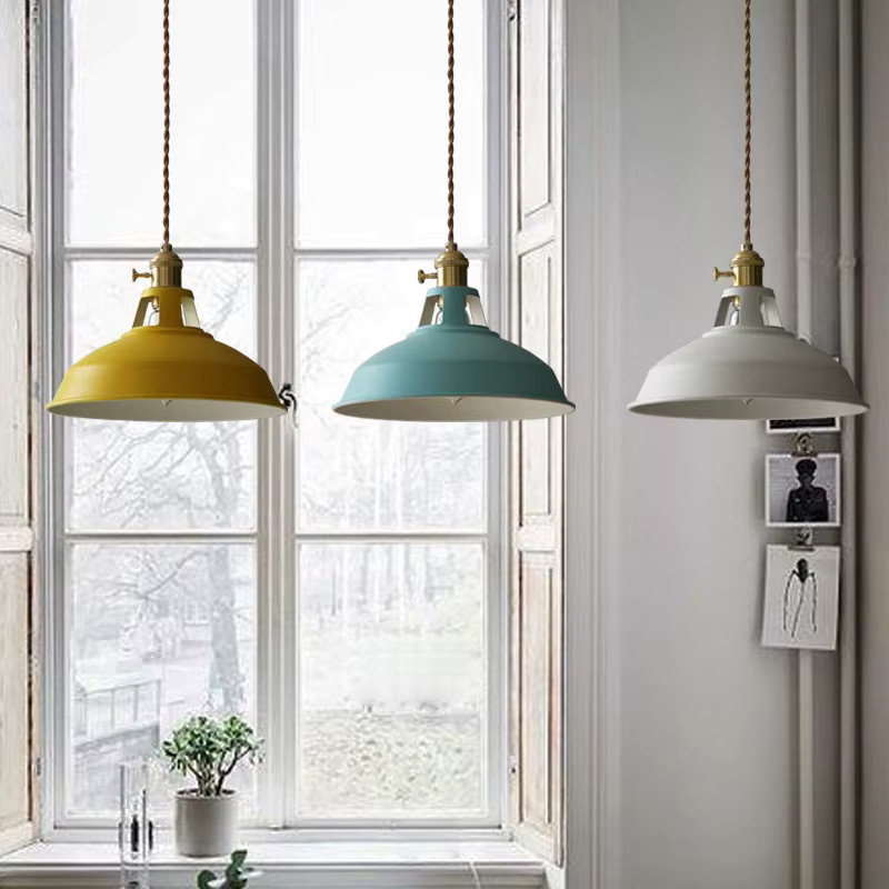 Industrielle LED Pendelleuchte Ramalho in Multicolour für Wohnzimmer, Küche und Esstisch - Bild 1