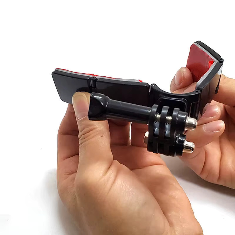 Helm-Basis-Halterung für GoPro und DJI OSMO Action 4 Sportkameras, Schwarz - Bild 5
