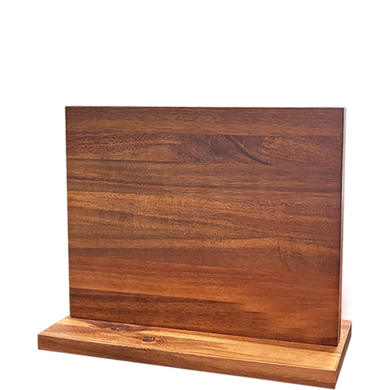 WXCOO Home Magnetischer Messerhalter aus Akazienholz in Braun, Freistehender Messerblock mit starken Magneten - Bild 4