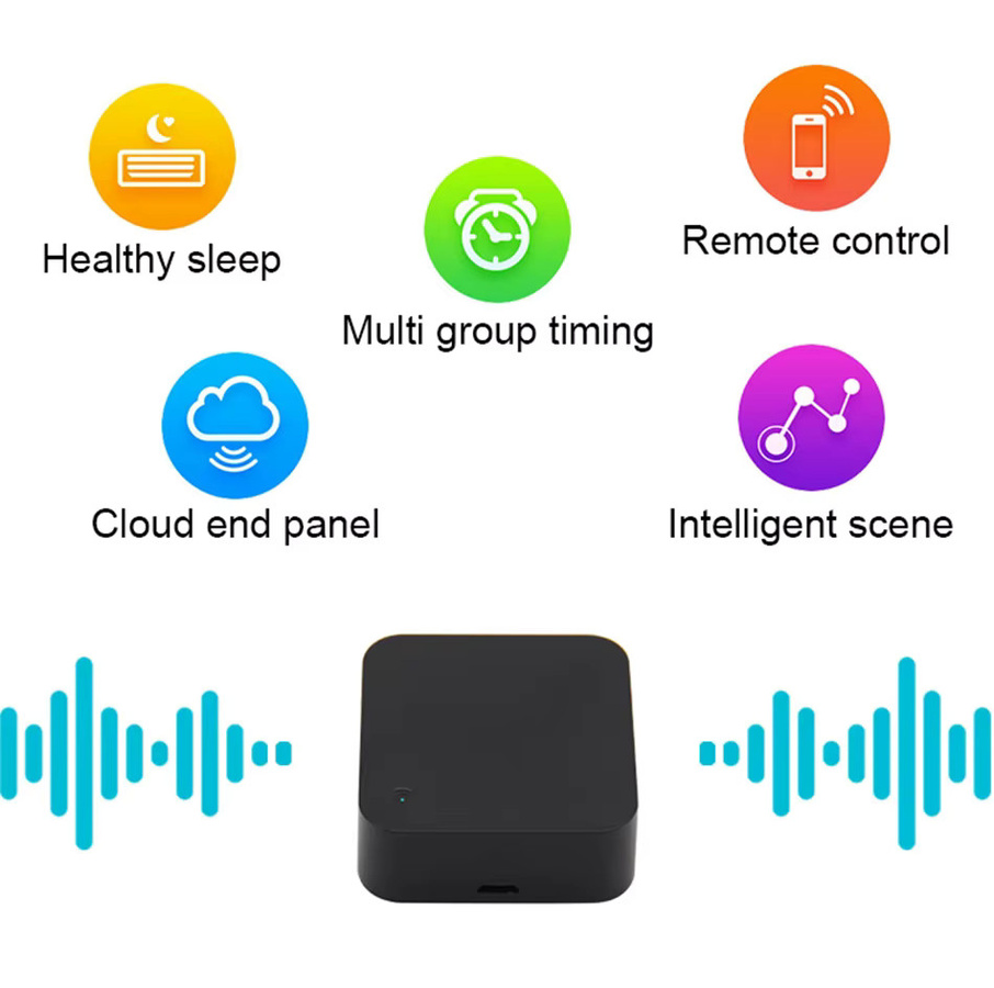 Tuya Smart Home IR Blaster WiFi Universal Infrarot Fernbedienung für Klimaanlage und TV in Schwarz, kompatibel mit Alexa und Google Home - Bild 2