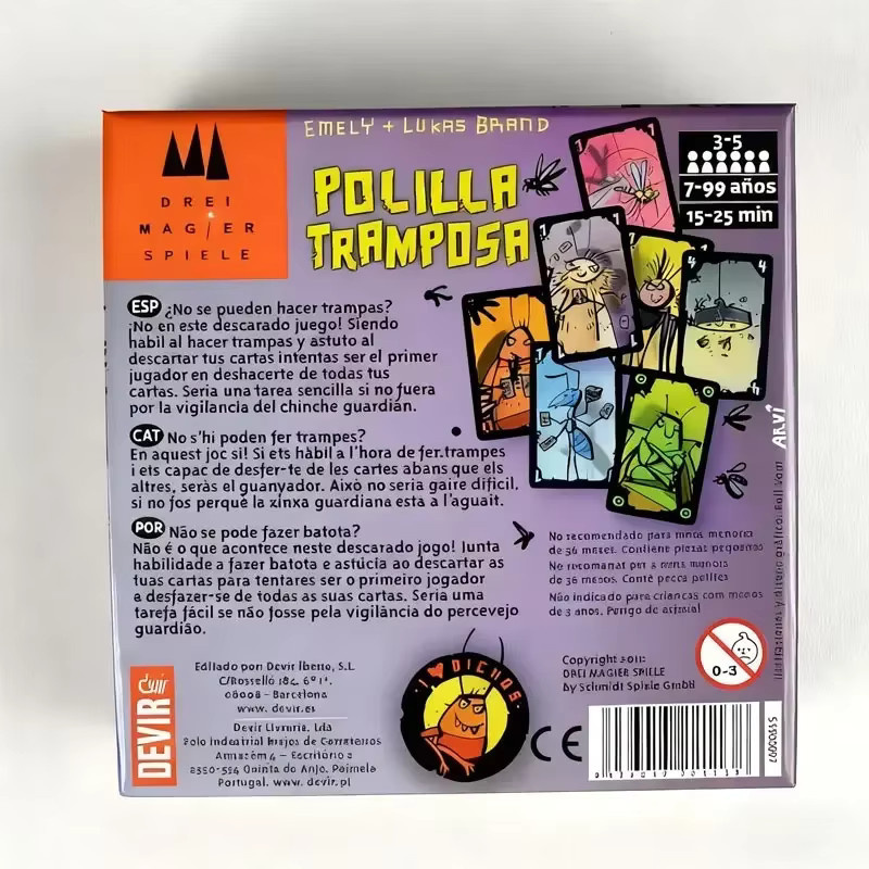 Devir Moth Tischkartenspiel, Strategie-Brettspiel, Partyspiel, ab 3 Jahre - Bild 4