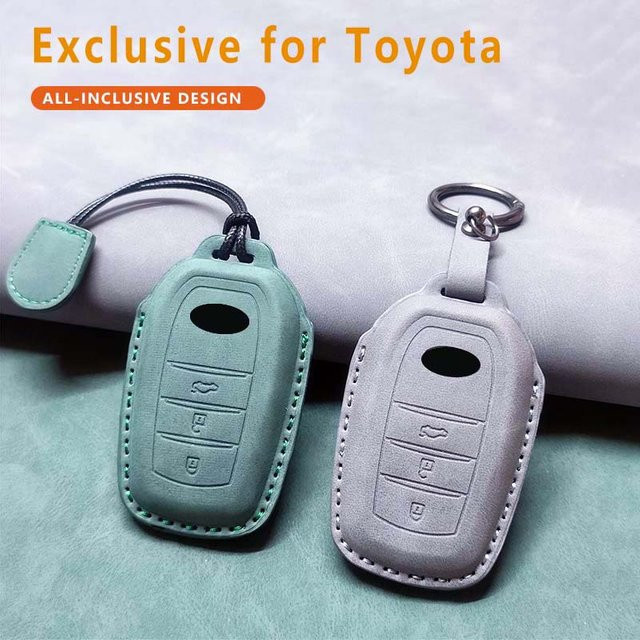 Schutzhülle für Toyota Autoschlüssel als Fernbedienung Abdeckung für Camry, RAV4, Highlander, Avalon, C-HR, Prius, Corolla, GT86, Altis und Land Cruiser - Bild 1