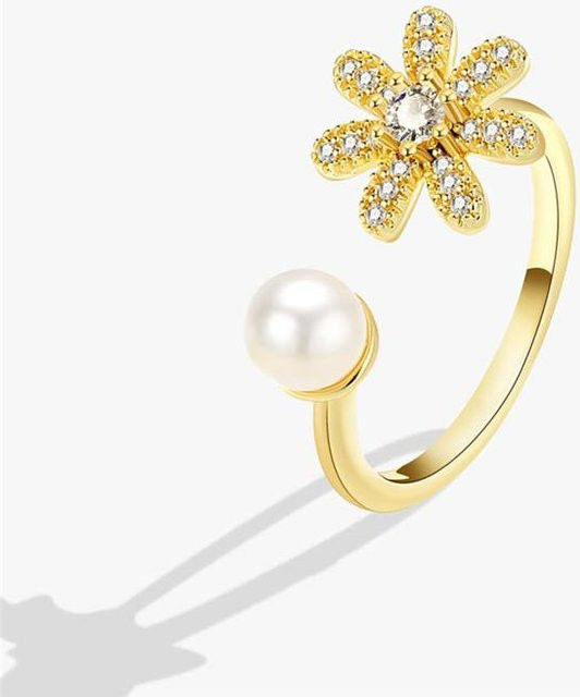 YULIN Ring, Kupfer, Kristall, Bunt, Blume, Damen - Bild 1