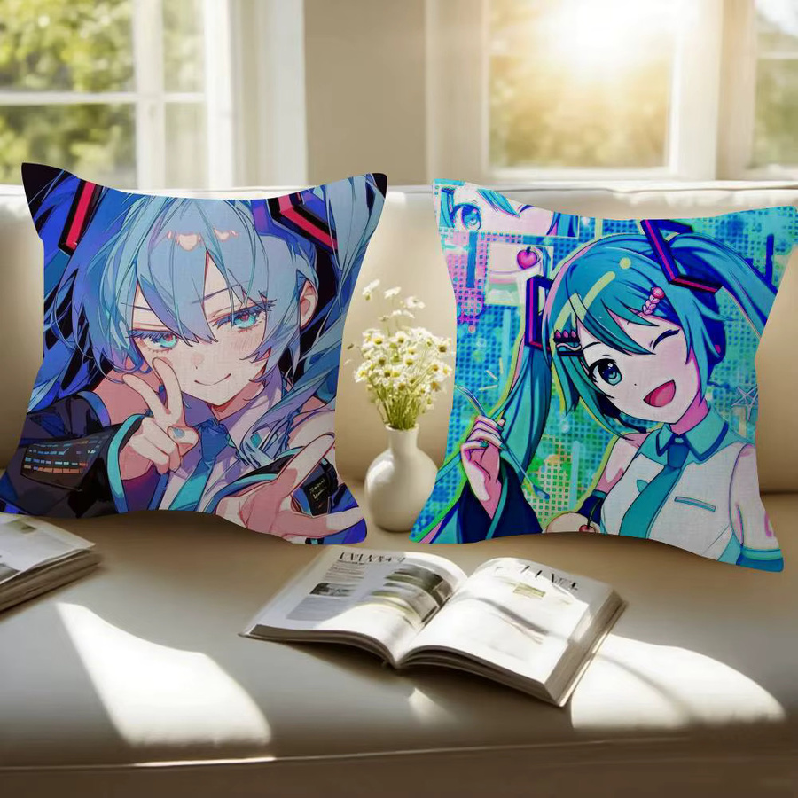 Beast Kingdom Kissenbezug Anime Hatsune Miku Multicolour B/H: 45 x 45 cm - Bild 4