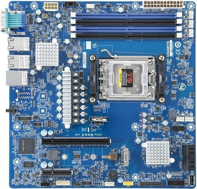 Gigabyte MC13-LE1 Micro-ATX Mainboard mit AMD B650E Chipsatz, Socket AM5, DDR5 Unterstützung bis 128 GB und 10GbE Ethernet - Bild 1