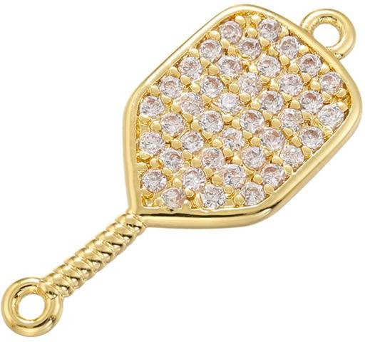 Anhänger Tennisracket-Form, Kupfer, Zirkonia, Damen - Bild 1