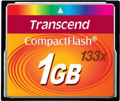 Transcend CompactFlash Speicherkarte 1GB Multicolour TS1GCF133 - Bild 1