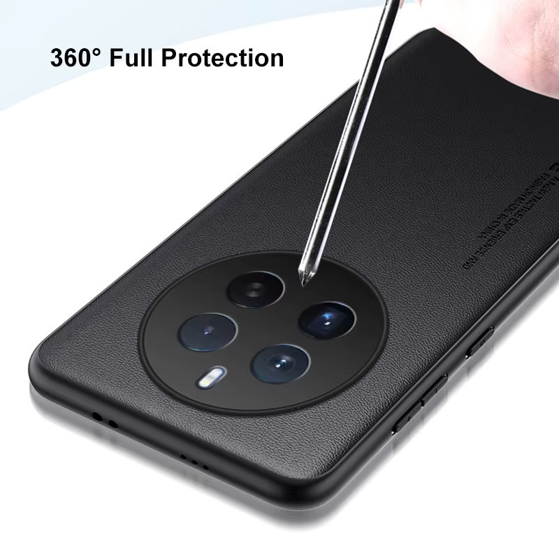 EUCAGR Luxus Ledertasche für Realme 12 Pro Plus, Realme 12 4G und Realme 12 Plus Pro Plus, Silikon Schutzhülle in Grün - Bild 2