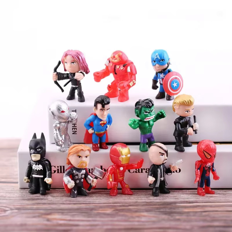 Bandai Marvel Avengers Mini-Actionfiguren-Set, Superhelden, 12-teiliges Set - Bild 3