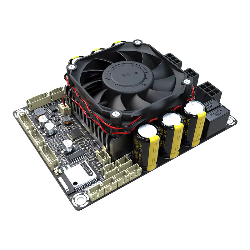 HKFZ Bluetooth 5.0 2.1 D-Klasse Verstärkerplatine mit DSP in Schwarz (2x100W + 1x200W) JAB5 - Bild 2