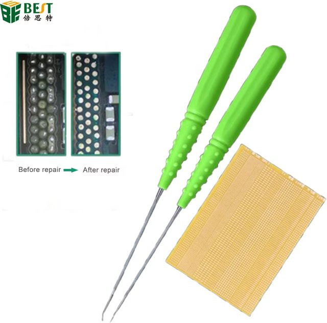 BES 4-in-1 Lötset für Handy-Reparaturen mit Lötklammern, Schleifpapier, Nadelschweißset und Lötunterlage für IC-Pad, Touch-BGA und PCB - Bild 1