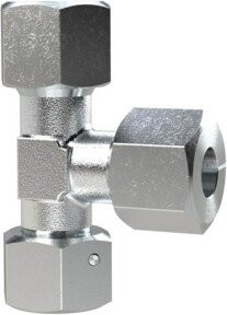 Riegler Einstellbare L-Verschraubung für Rohr-Außen-Ø 14 mm, verzinkter Stahl, Silber - Bild 1