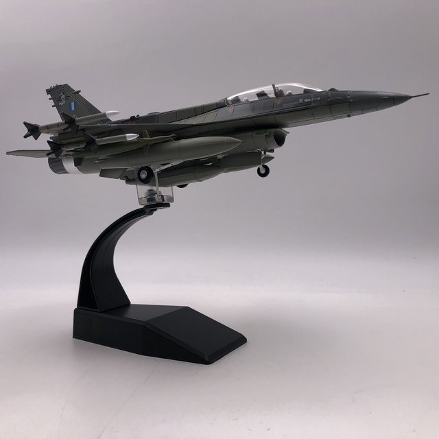 MagiDeal F16 Druckguss-Kampfflugzeugmodell, 1:72, Metall, Grau - Bild 1