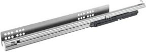 Hettich Auszugsschienen QV6 30 SFD FL/470 EB10,5 mit Soft-Close in Stahl, Farbe Silber - Bild 1