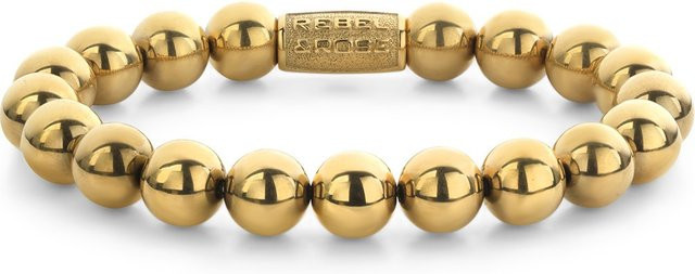 Rebel & Rose Armband, Edelstahl, Gold, Herren - Bild 1
