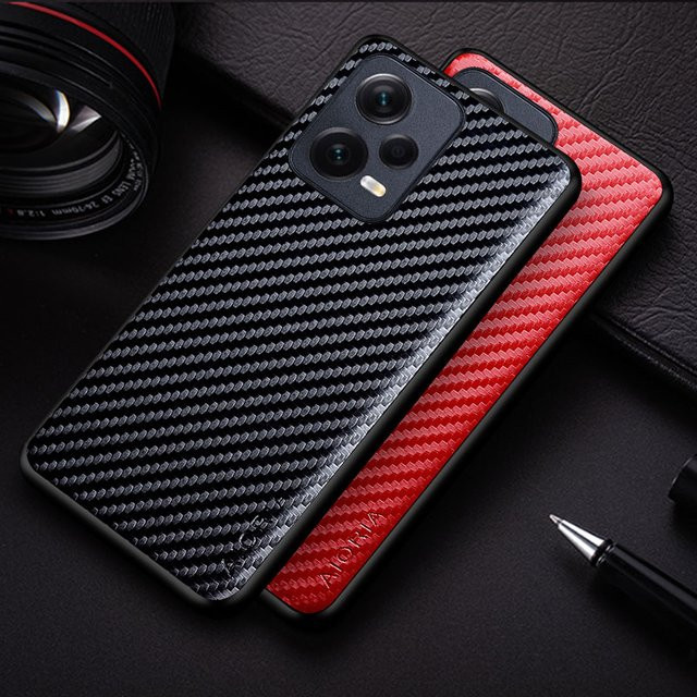 Carbon Fiber Shockproof Slim Case Schutzhülle für Xiaomi Redmi Note Serie in Schwarz und Blau - Bild 1